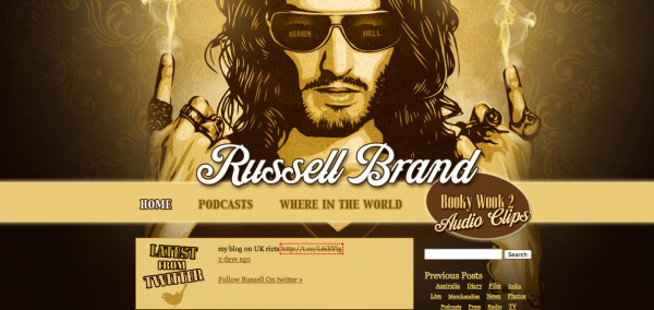 Russell Brand official website